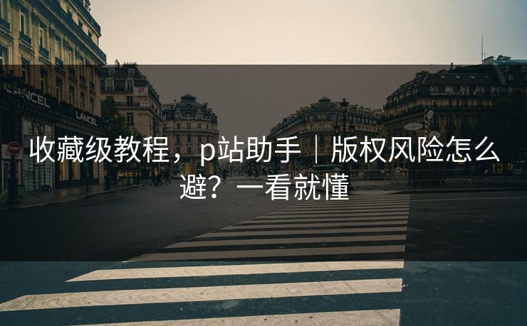 收藏级教程，p站助手｜版权风险怎么避？一看就懂